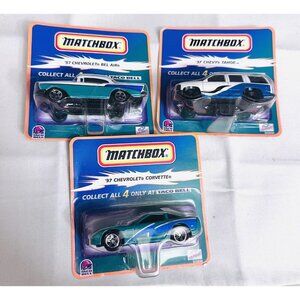 1999 3 Matchbox Taco Bell 1957 Chevy Belair Tahoe Corvette